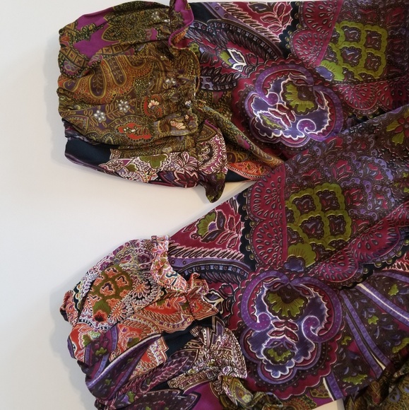 Voom Paisley Boho Hippy Dress - Picture 5 of 7